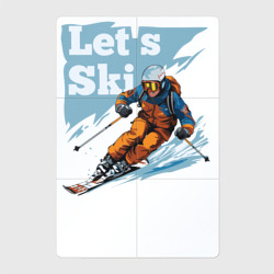 Магнитный плакат 2Х3 Let's ski
