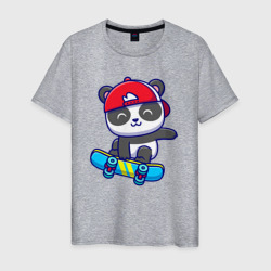 Panda skater – Мужская футболка хлопок с принтом купить со скидкой в -20%