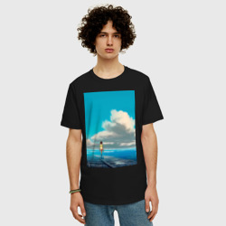 Мужская футболка хлопок Oversize Тихиро Огино - фото 2