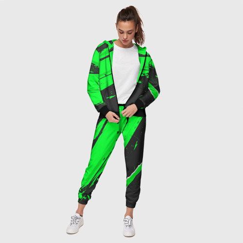 Женский костюм 3D с принтом Roma sport green, фото на моделе #1