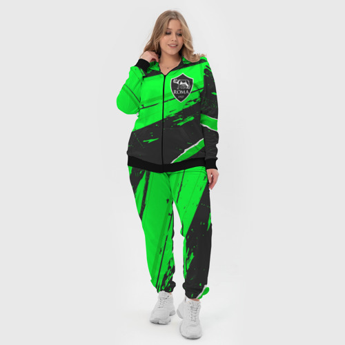 Женский костюм 3D с принтом Roma sport green, вид сбоку #3