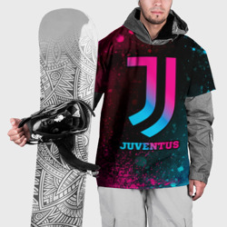 Накидка на куртку 3D Juventus - neon gradient