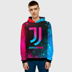 Мужская толстовка 3D Juventus - neon gradient - фото 2