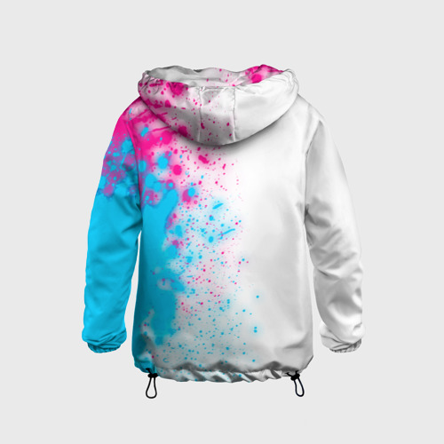 Детская ветровка 3D Borussia neon gradient style по-вертикали, цвет черный - фото 2