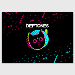 Поздравительная открытка Deftones - rock star cat