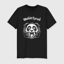 Мужская футболка хлопок Slim Motorhead rock panda