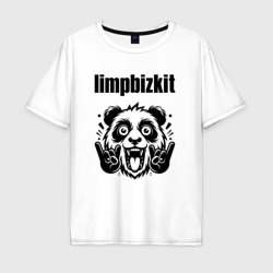 Мужская футболка хлопок Oversize Limp Bizkit - rock panda