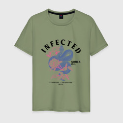 Зараженные души змеинные – Мужская футболка хлопок с принтом купить со скидкой в -20%