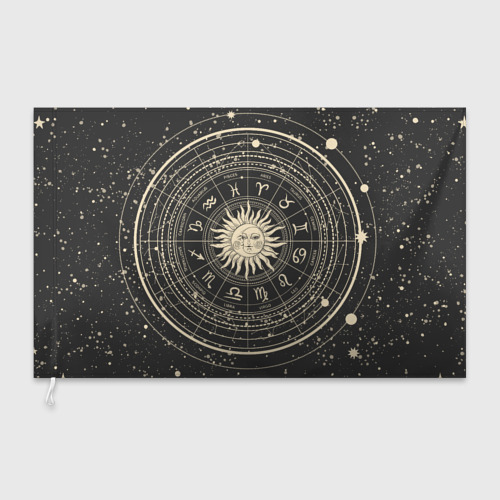 Флаг 3D Знаки зодиака в космосе - фото 3
