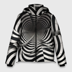 Монохромнаятайна – Мужская зимняя куртка 3D с принтом купить
