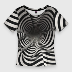 Монохромнаятайна – Женская футболка 3D Slim с принтом купить