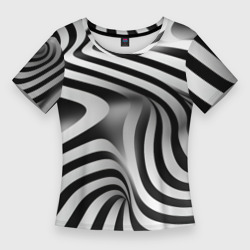 Лабиринт сознания – Женская футболка 3D Slim с принтом купить