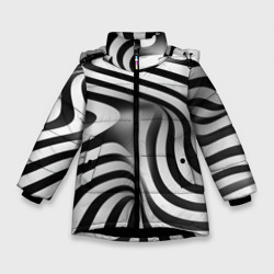 Лабиринт сознания – Зимняя куртка для девочек 3D с принтом купить