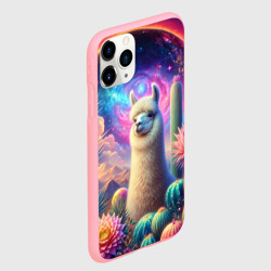 Чехол для iPhone 11 Pro матовый Альпака в кактусах и портал - фото 2