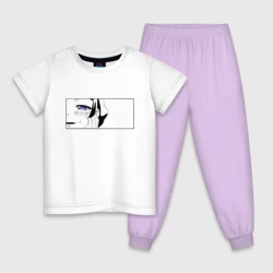 Детская пижама с белой футболкой Взгляд Мао Мао