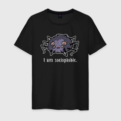 Я социофоб – Мужская футболка хлопок с принтом купить со скидкой в -20%
