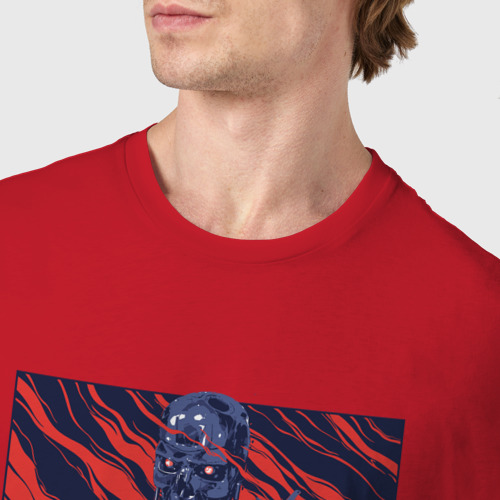 Мужская футболка хлопок с принтом The terminator арт, фото #4