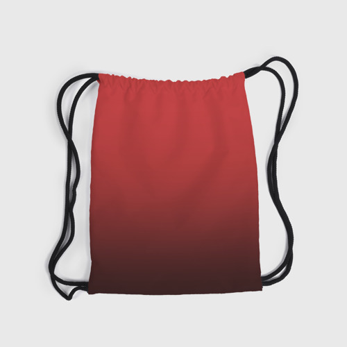 Рюкзак-мешок 3D Градиент клубнично-чёрный - фото 6