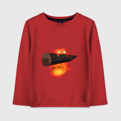 Детский лонгслив хлопок Кальцифер ходячий замок