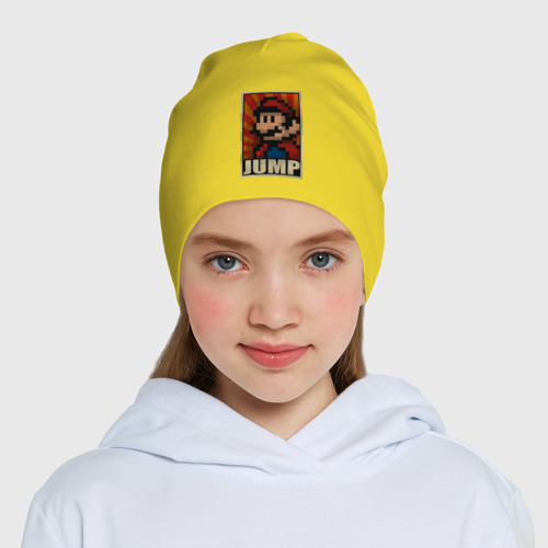 Детская шапка демисезонная Jump Mario, цвет желтый - фото 5