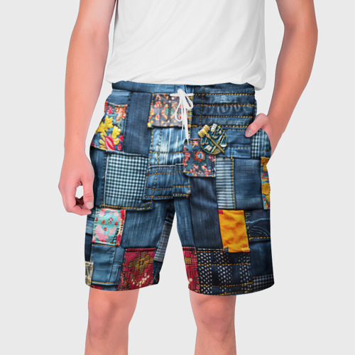 Мужские шорты 3D Значок адвоката на джинсах, цвет 3D печать