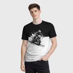 Мужская футболка 3D Scrambler Black'n'White - фото 2