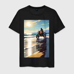On the beach – Мужская футболка хлопок с принтом купить со скидкой в -20%