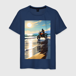 On the beach – Мужская футболка хлопок с принтом купить со скидкой в -20%