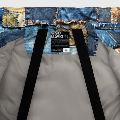 Зимняя куртка для мальчиков 3D с принтом Значок архитектора на джинсах, фото #5