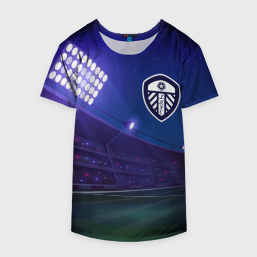 Накидка на куртку 3D Leeds United ночное поле, цвет 3D печать - фото 4