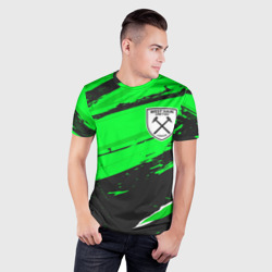 Мужская футболка 3D Slim West Ham sport green - фото 2