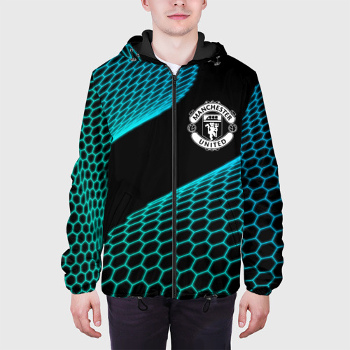 Мужская куртка 3D Manchester United football net, цвет 3D печать - фото 4