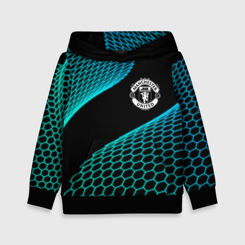 Детская толстовка 3D Manchester United football net, цвет черный