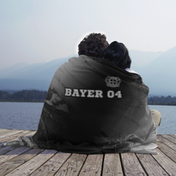 Плед 3D Bayer 04 sport на темном фоне посередине - фото 2