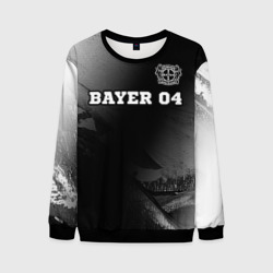 Мужской свитшот 3D Bayer 04 sport на темном фоне посередине