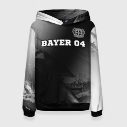 Женская толстовка 3D Bayer 04 sport на темном фоне посередине