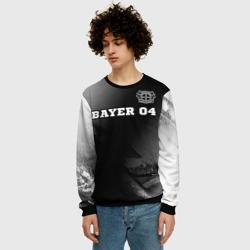 Мужской свитшот 3D Bayer 04 sport на темном фоне посередине - фото 2
