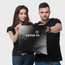 Подушка 3D Bayer 04 sport на темном фоне посередине - фото 2