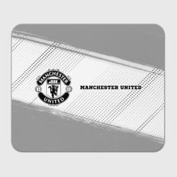 Прямоугольный коврик для мышки Manchester United sport на светлом фоне по-горизонтали