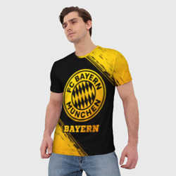 Мужская футболка 3D Bayern - gold gradient - фото 2