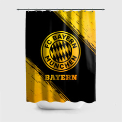 Штора 3D для ванной Bayern - gold gradient