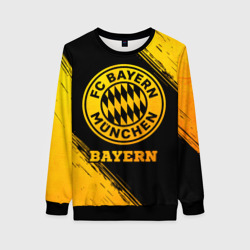 Женский свитшот 3D Bayern - gold gradient