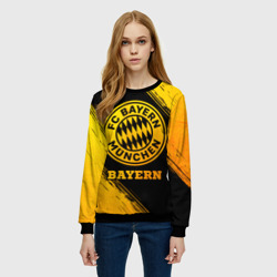 Женский свитшот 3D Bayern - gold gradient - фото 2