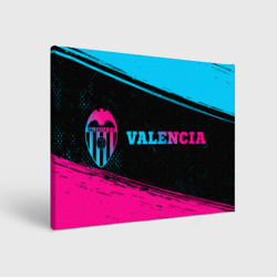 Холст прямоугольный Valencia - neon gradient по-горизонтали