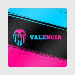 Магнит виниловый Квадрат Valencia - neon gradient по-горизонтали