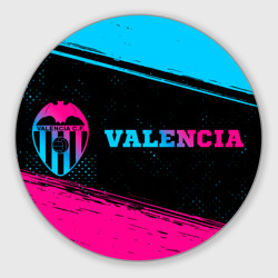 Круглый коврик для мышки Valencia - neon gradient по-горизонтали