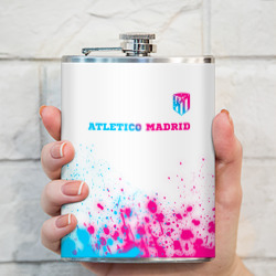 Фляга Atletico Madrid neon gradient style посередине - фото 2