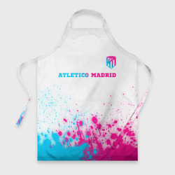 Фартук 3D Atletico Madrid neon gradient style посередине