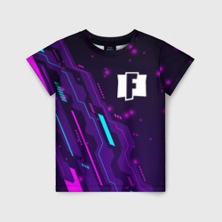 Fortnite neon gaming – Детская футболка 3D с принтом купить со скидкой в -33%