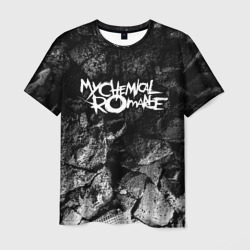 Мужская футболка 3D My Chemical Romance black graphite